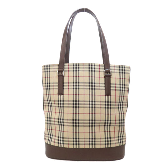BURBERRY Tote Bag canvas Brown Nova Check
