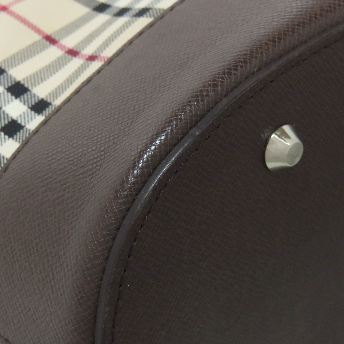 BURBERRY Tote Bag canvas Brown Nova Check