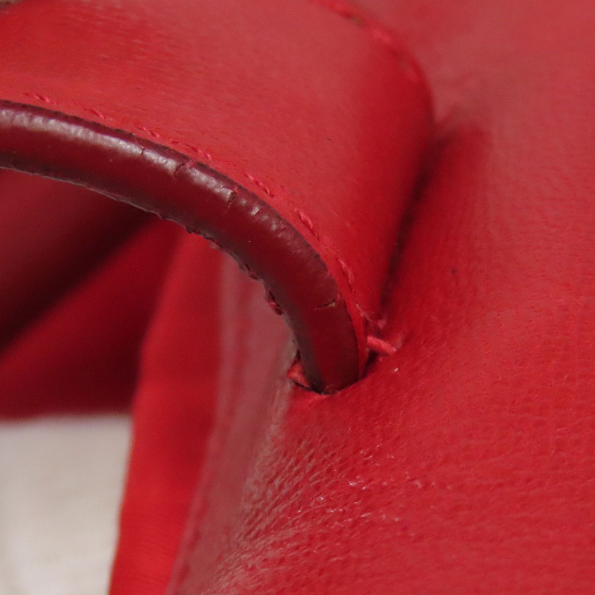 PRADA Handbag Nylon Red Fiocco