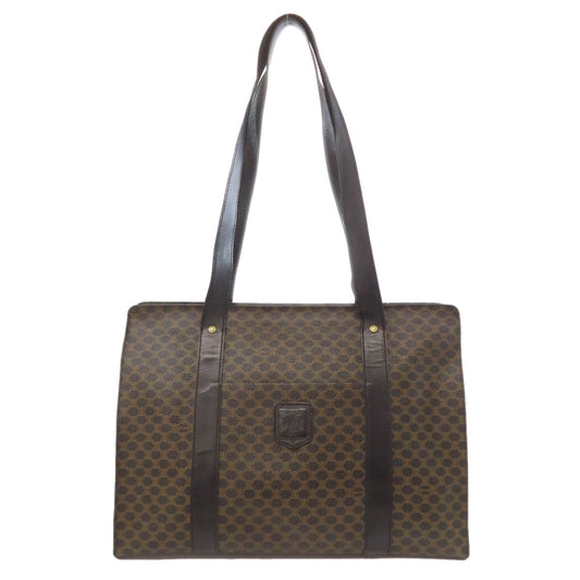 CELINE Tote Bag PVC Brown Macadam Pattern