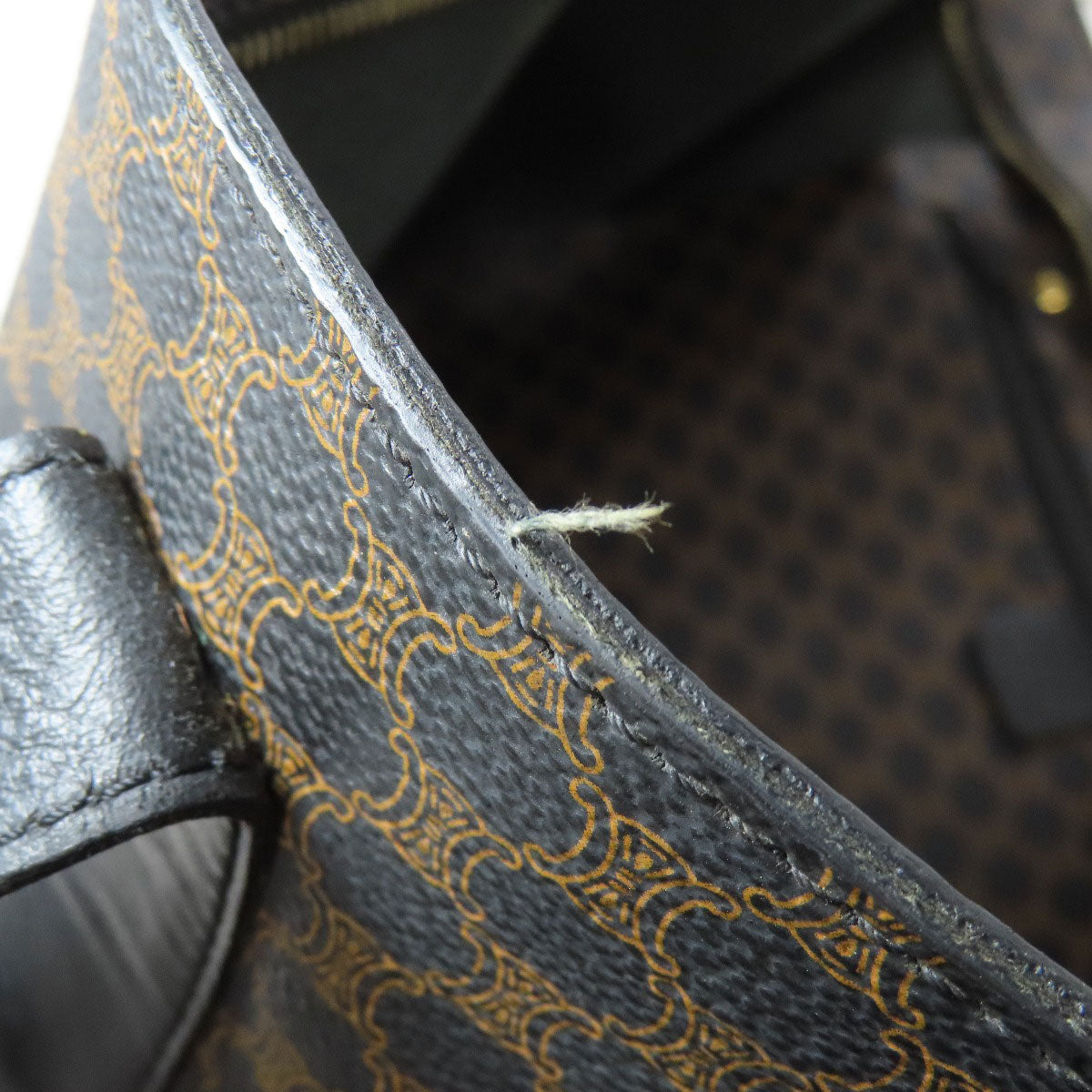 CELINE Tote Bag PVC Brown Macadam Pattern