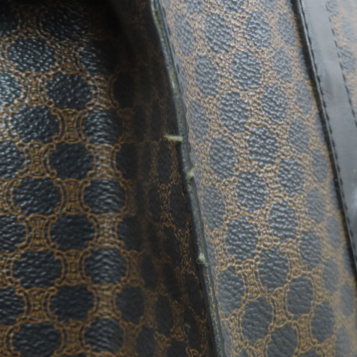 CELINE Tote Bag PVC Brown Macadam Pattern