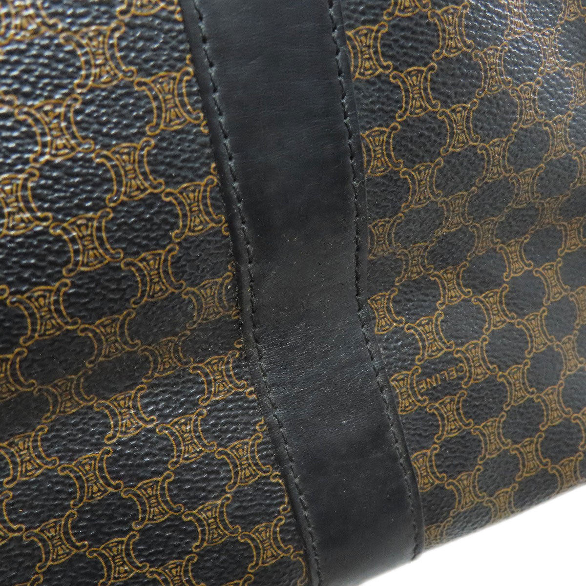 CELINE Tote Bag PVC Brown Macadam Pattern