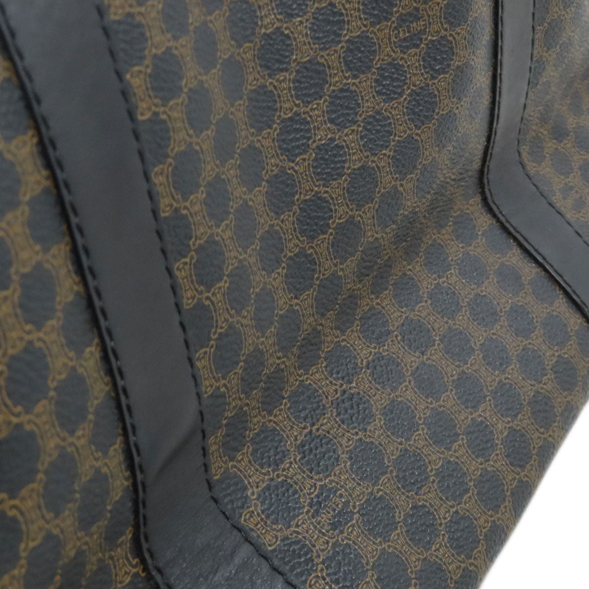 CELINE Tote Bag PVC Brown Macadam Pattern