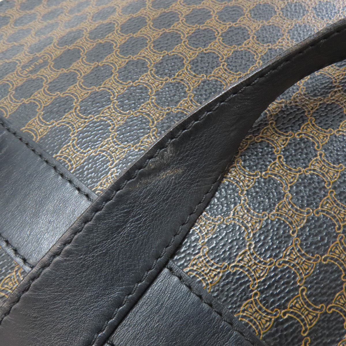 CELINE Tote Bag PVC Brown Macadam Pattern