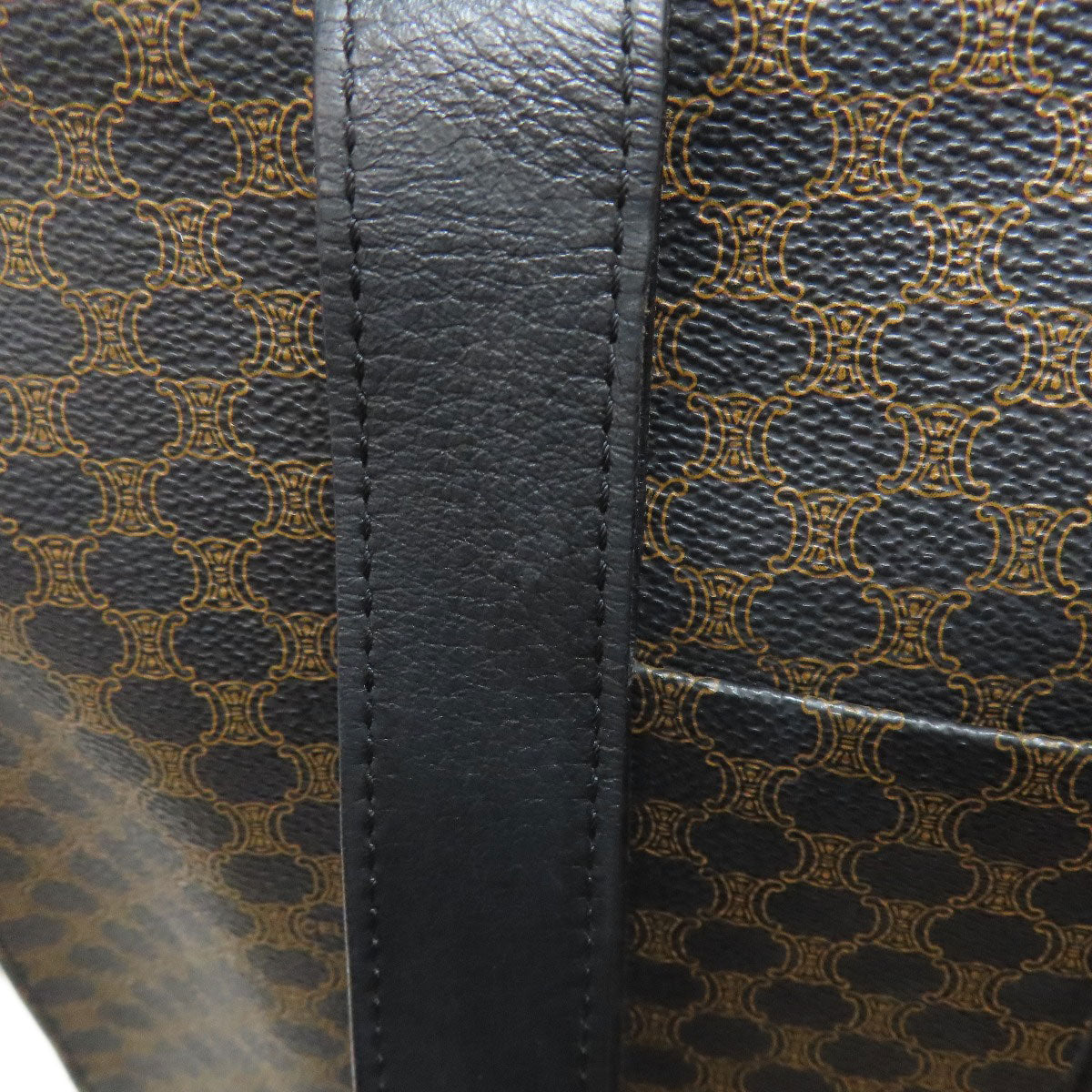 CELINE Tote Bag PVC Brown Macadam Pattern