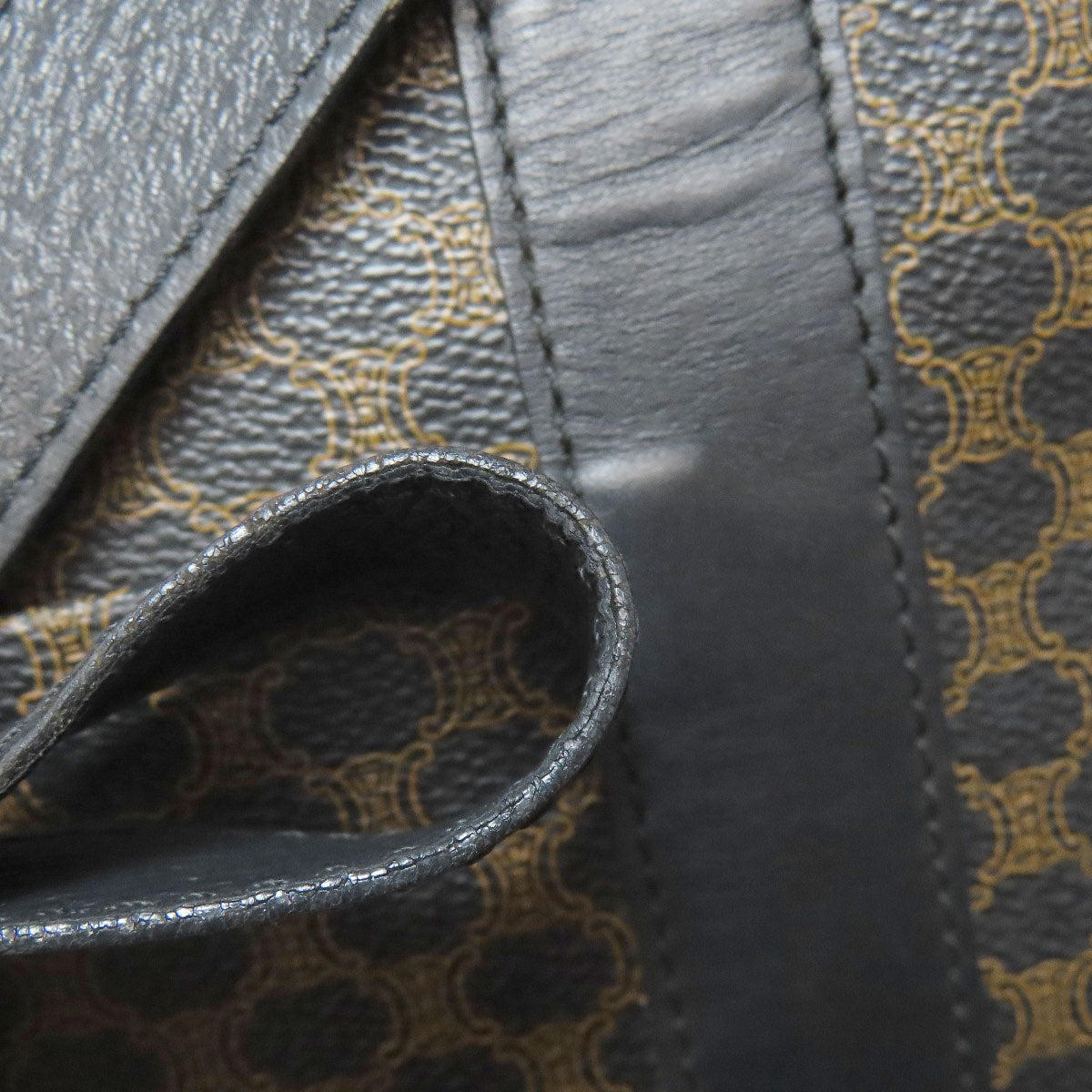 CELINE Tote Bag PVC Brown Macadam Pattern