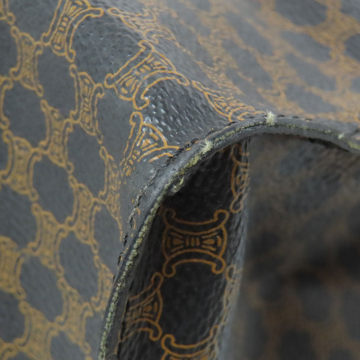 CELINE Tote Bag PVC Brown Macadam Pattern