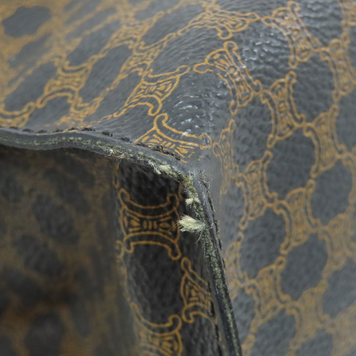 CELINE Tote Bag PVC Brown Macadam Pattern