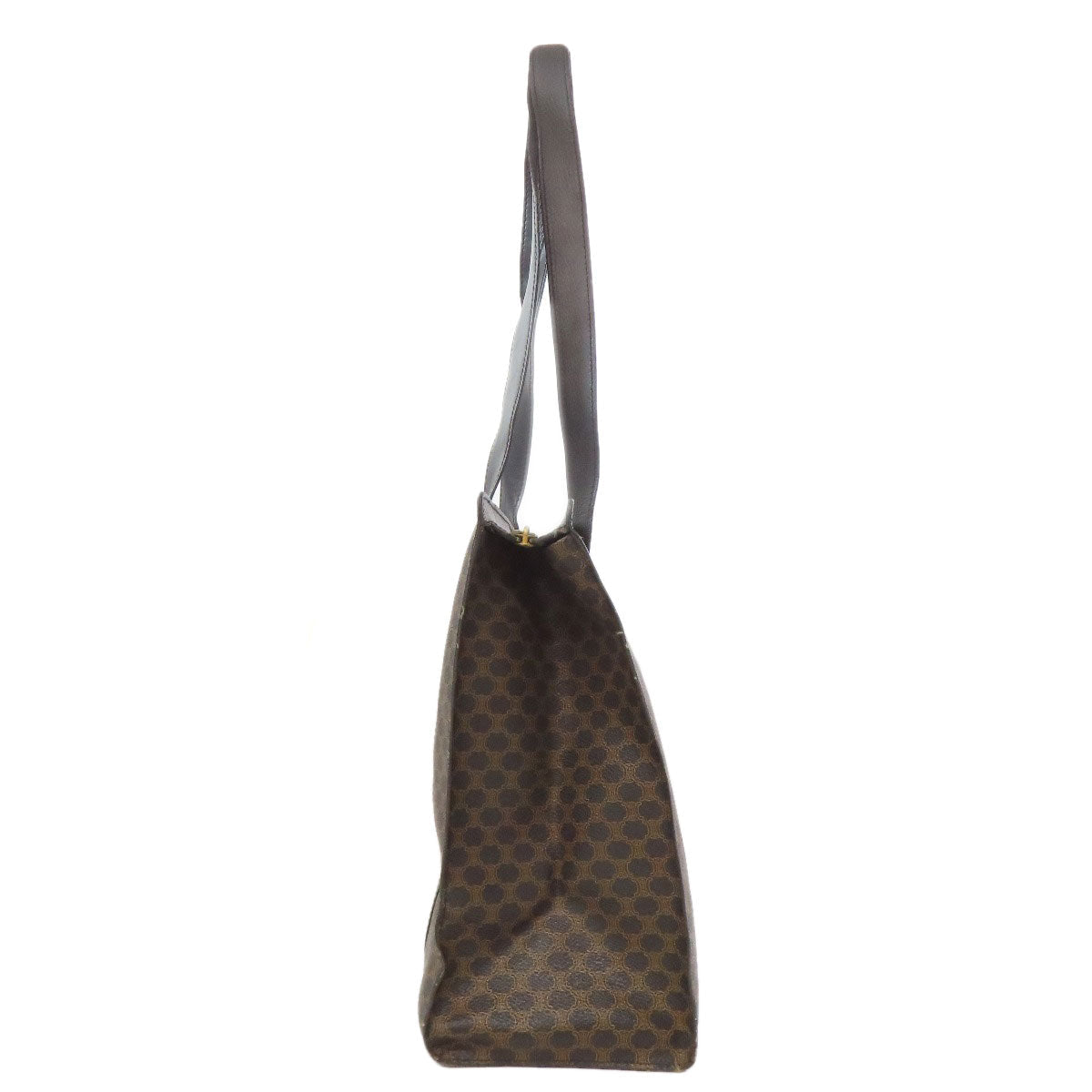 CELINE Tote Bag PVC Brown Macadam Pattern