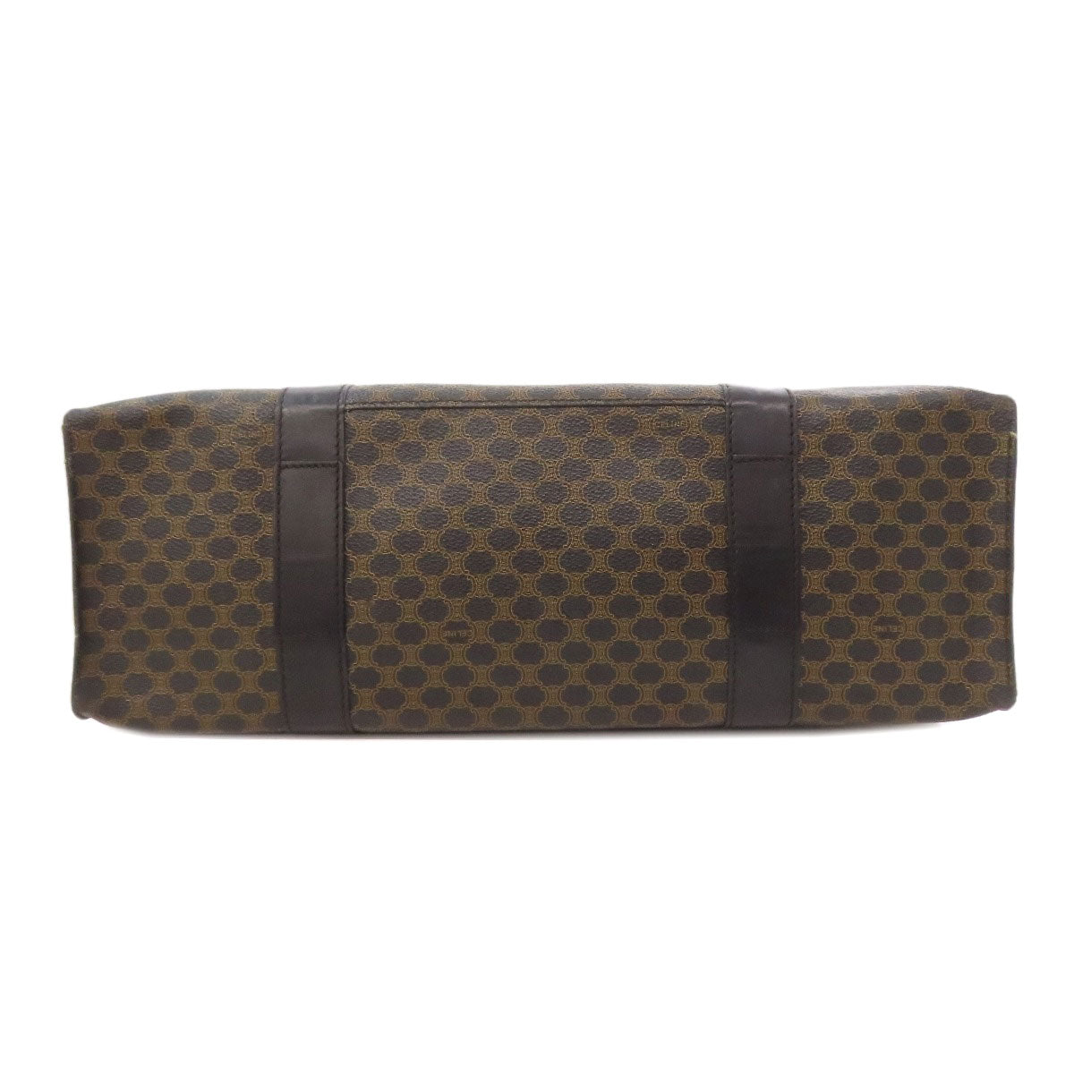 CELINE Tote Bag PVC Brown Macadam Pattern