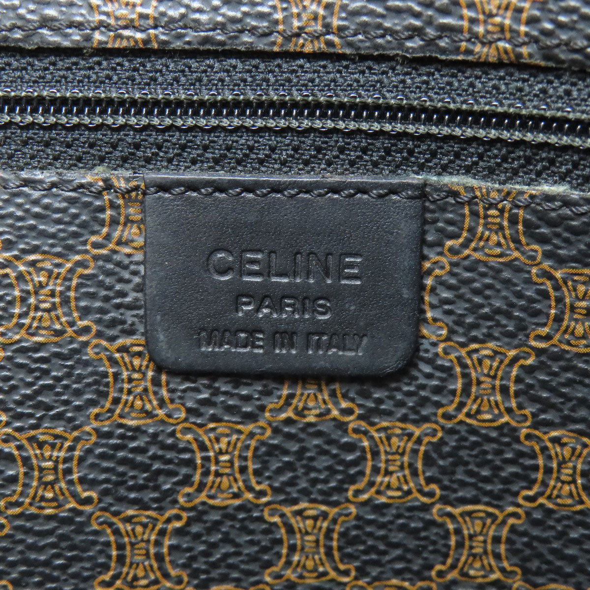 CELINE Tote Bag PVC Brown Macadam Pattern