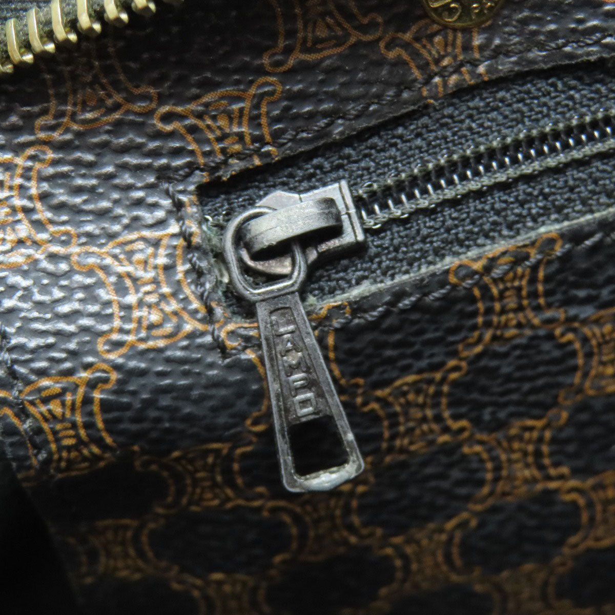 CELINE Tote Bag PVC Brown Macadam Pattern
