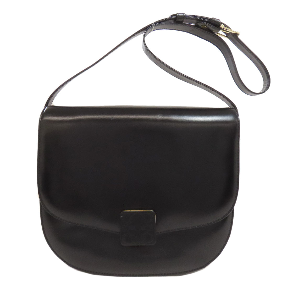 LOEWE Shoulder Bag Calfskin blue anagram