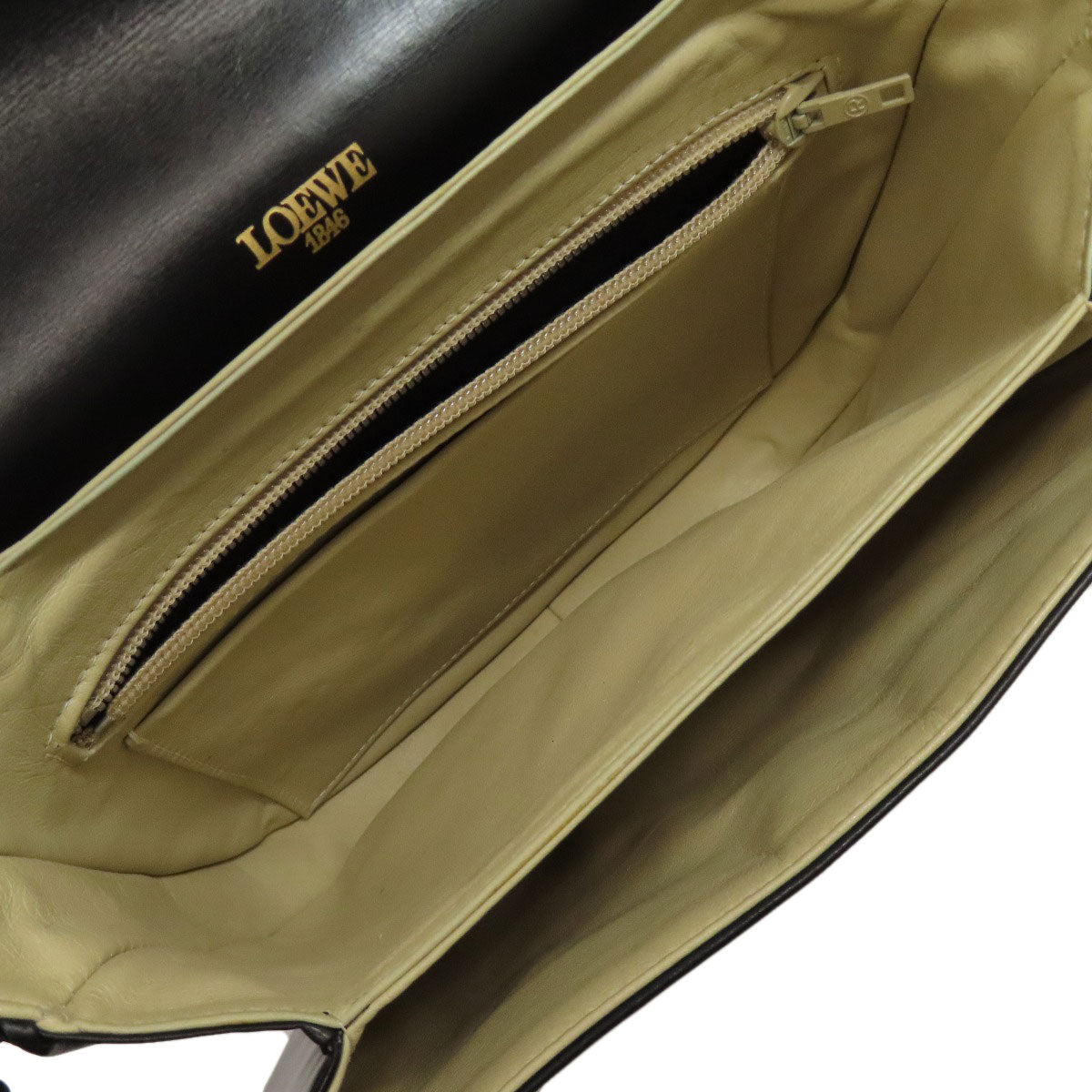 LOEWE Shoulder Bag Calfskin blue anagram
