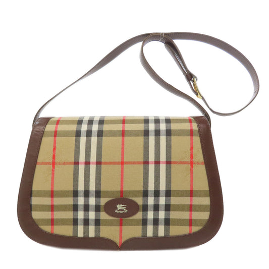 BURBERRY Shoulder Bag canvas Brown Nova Check
