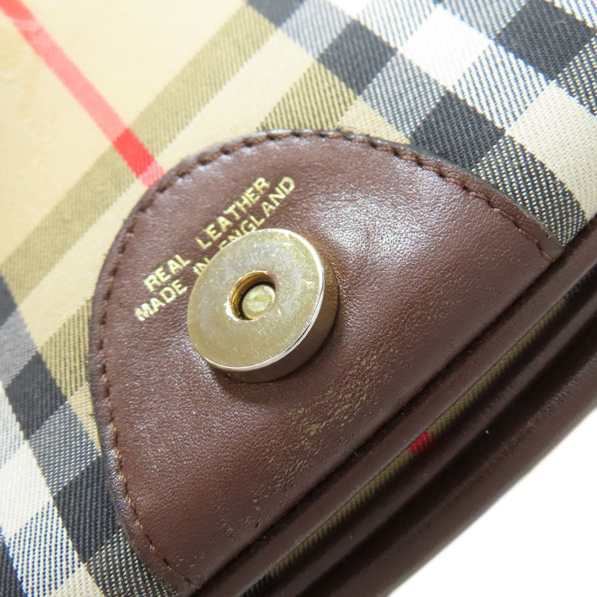 BURBERRY Shoulder Bag canvas Brown Nova Check
