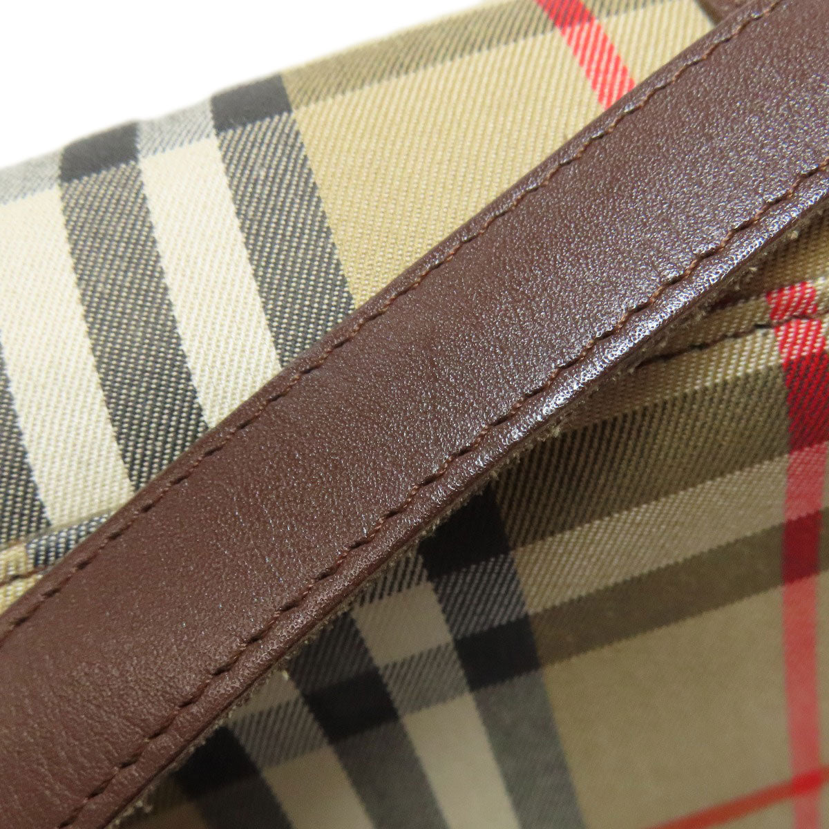 BURBERRY Shoulder Bag canvas Brown Nova Check