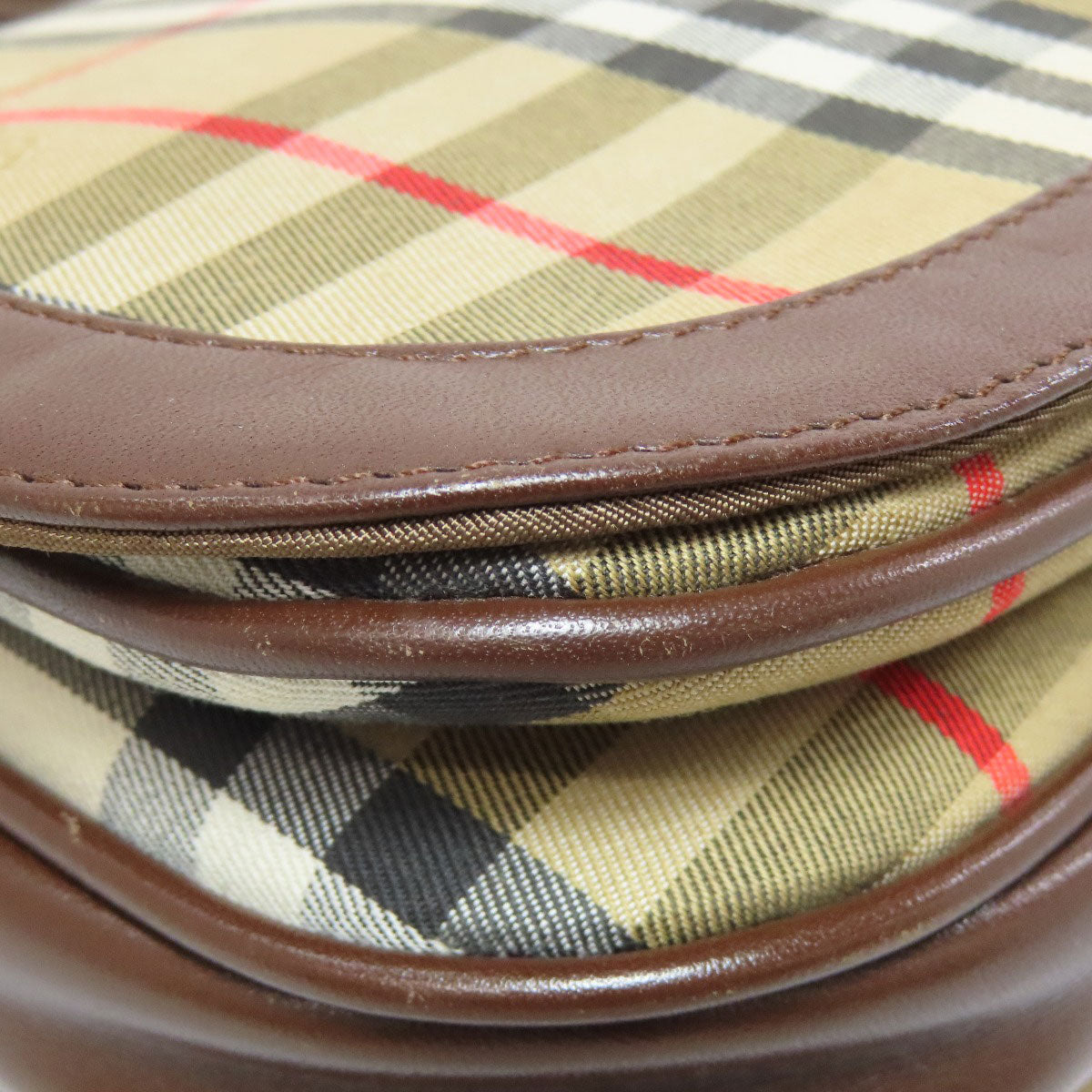 BURBERRY Shoulder Bag canvas Brown Nova Check