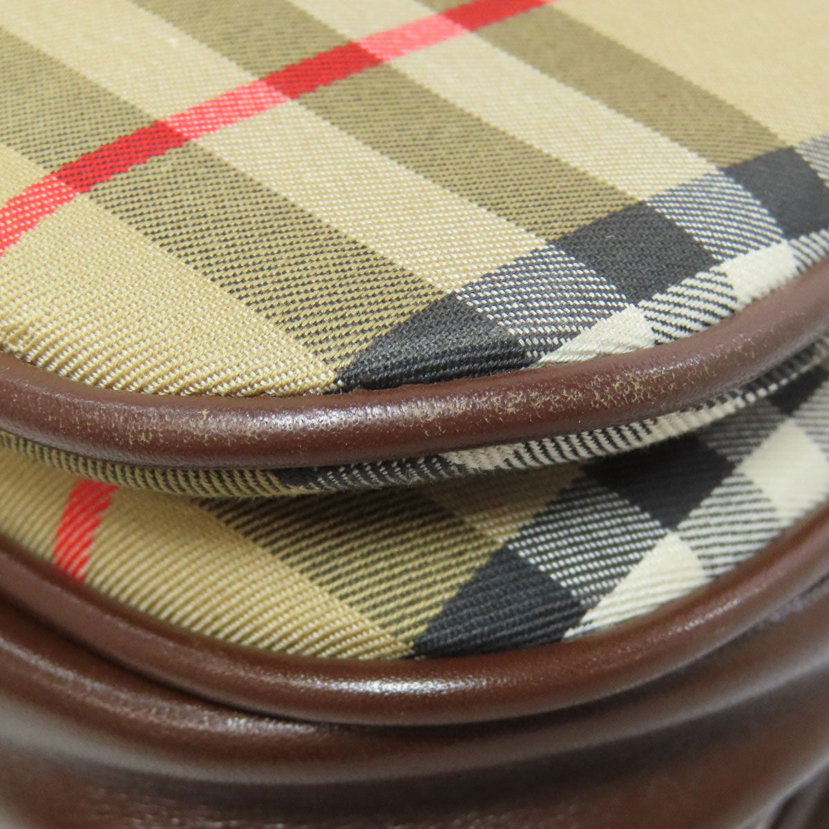 BURBERRY Shoulder Bag canvas Brown Nova Check