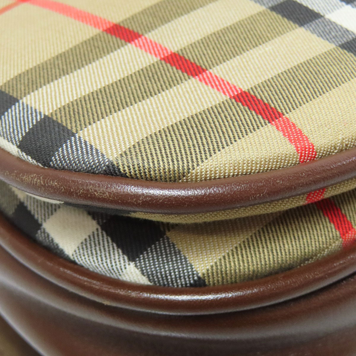 BURBERRY Shoulder Bag canvas Brown Nova Check