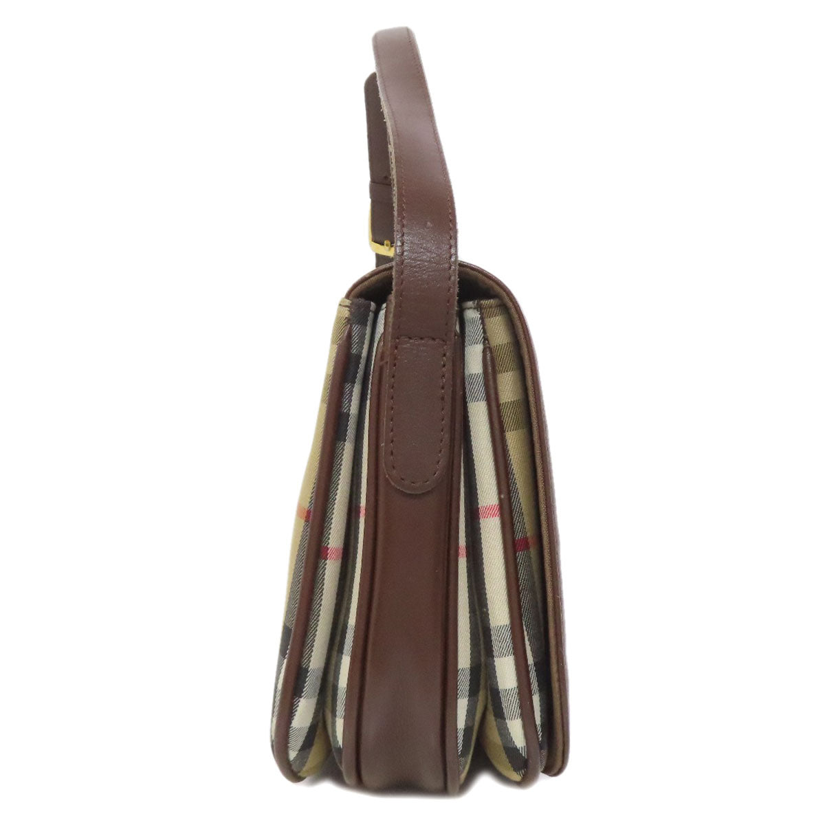 BURBERRY Shoulder Bag canvas Brown Nova Check