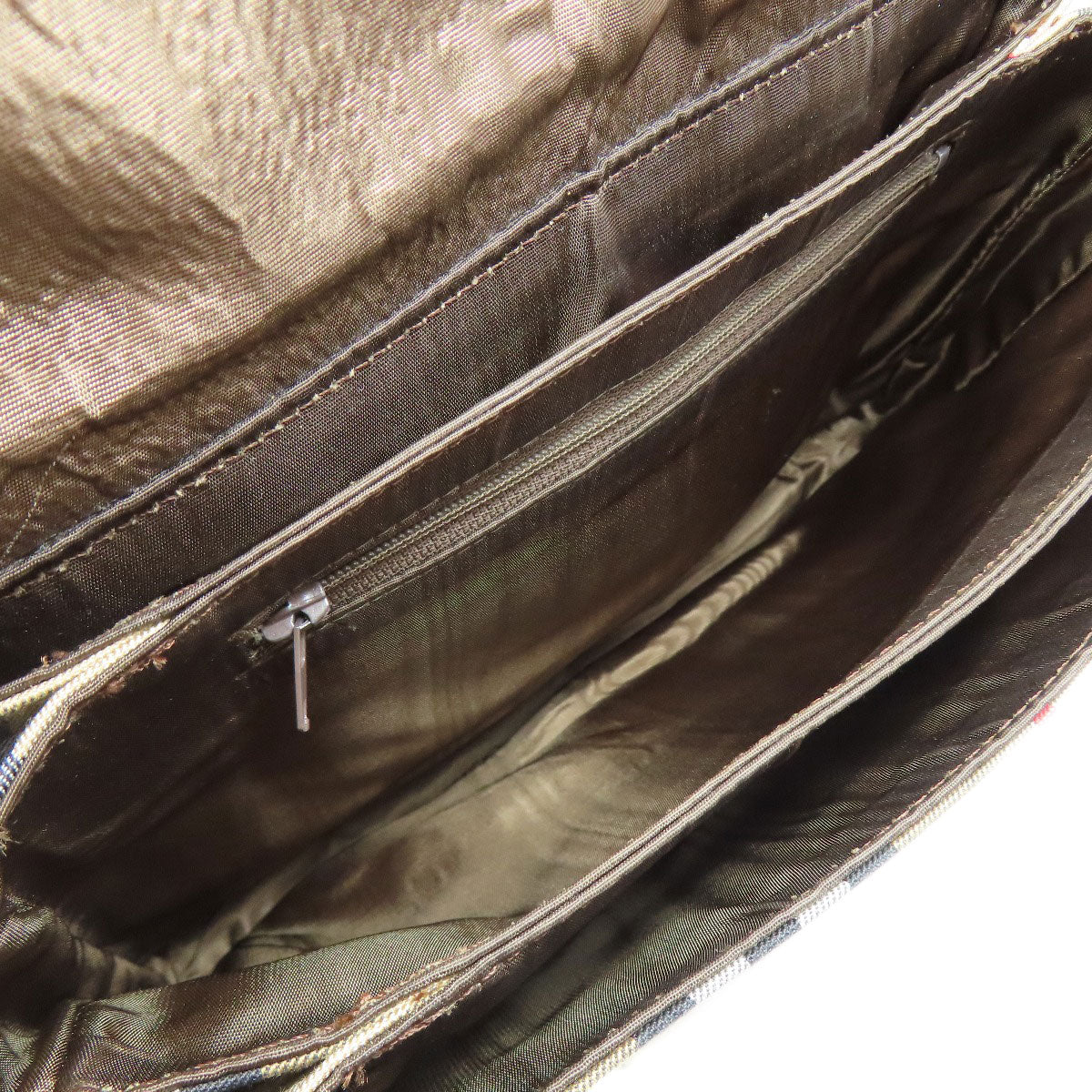 BURBERRY Shoulder Bag canvas Brown Nova Check