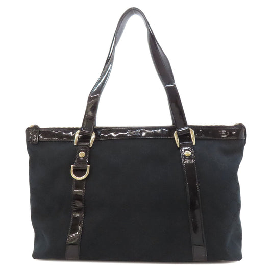 GUCCI Handbag 141470 canvas black Abby GG