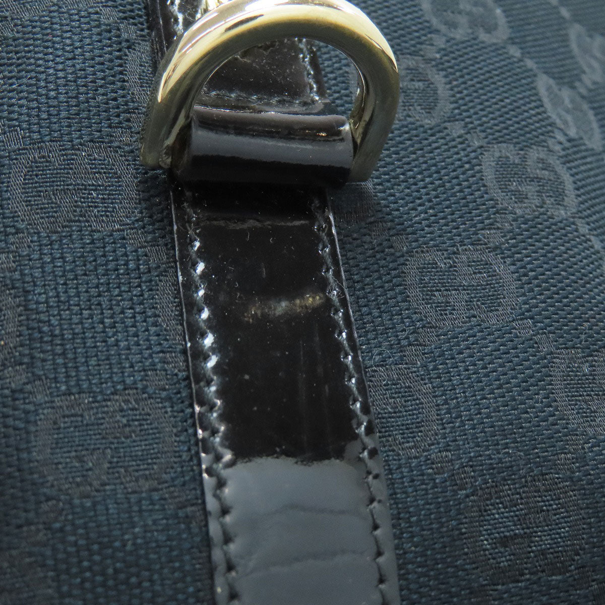 GUCCI Handbag 141470 canvas black Abby GG