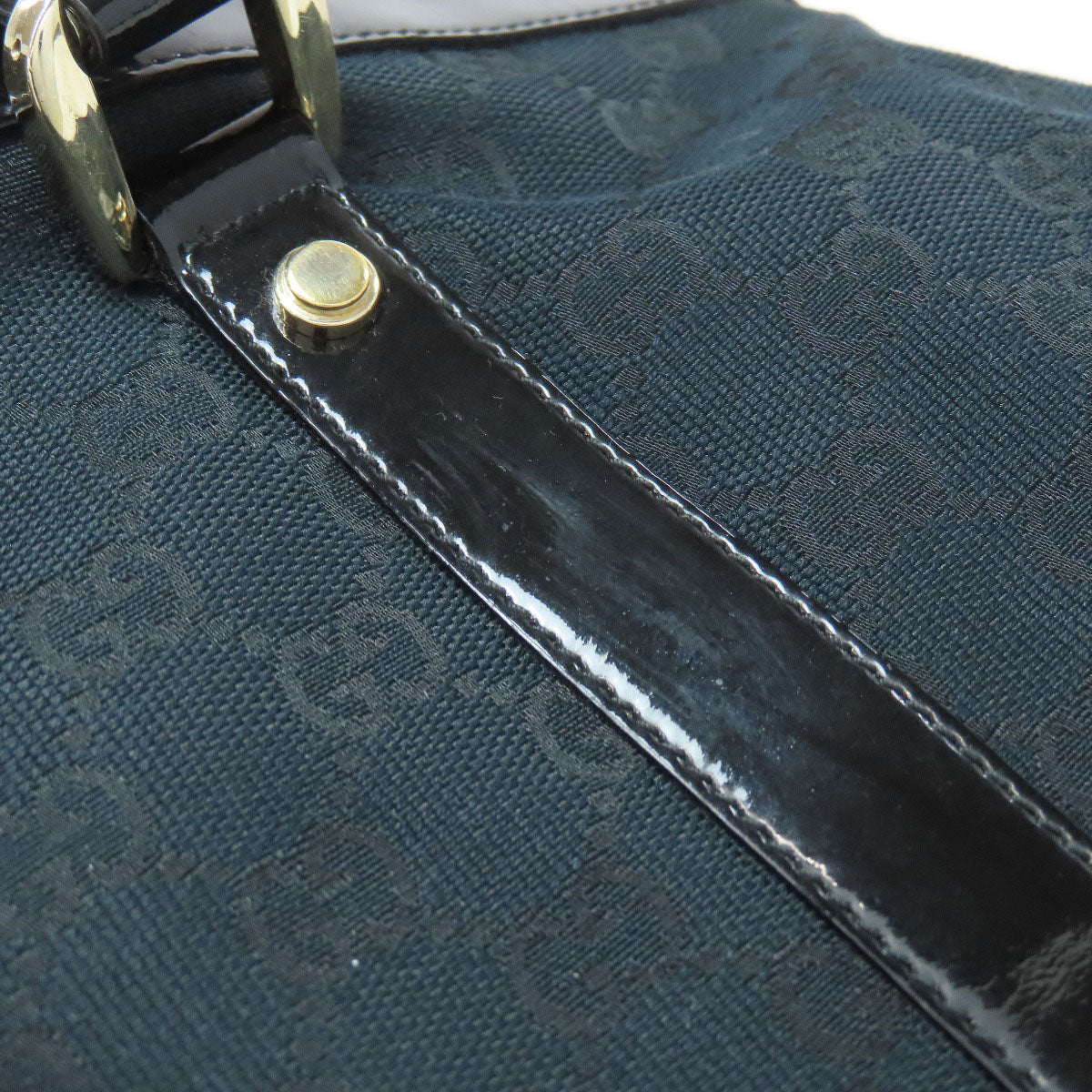 GUCCI Handbag 141470 canvas black Abby GG