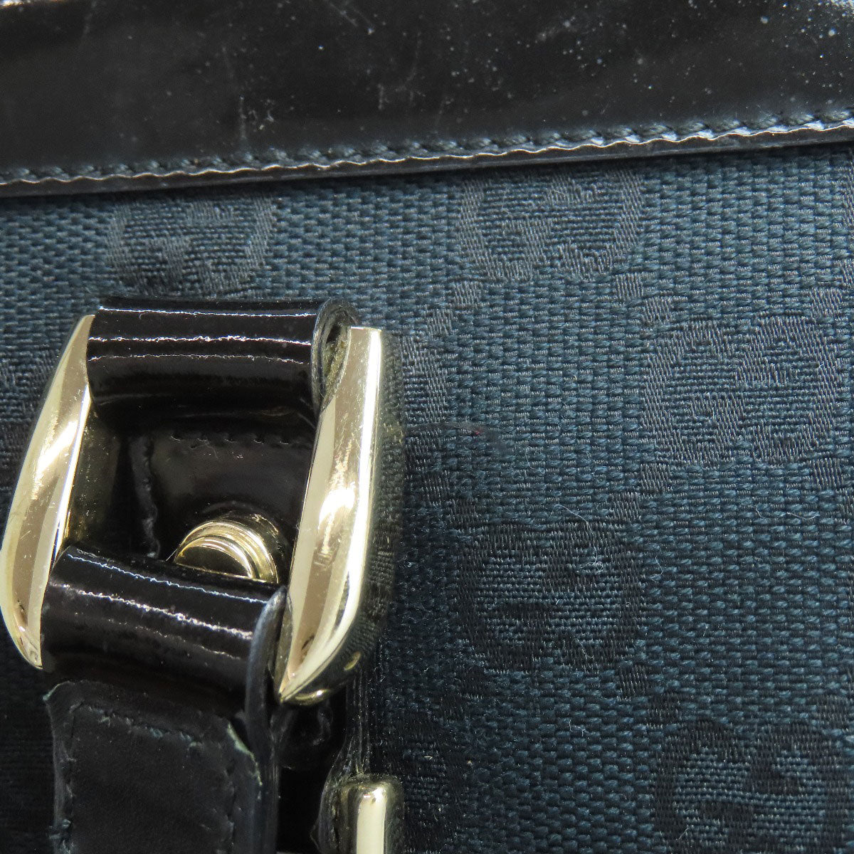 GUCCI Handbag 141470 canvas black Abby GG