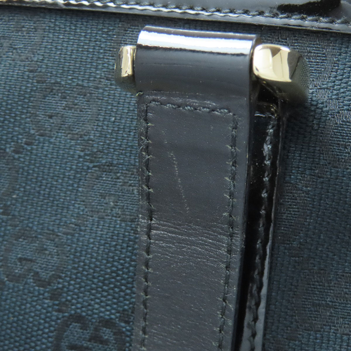 GUCCI Handbag 141470 canvas black Abby GG
