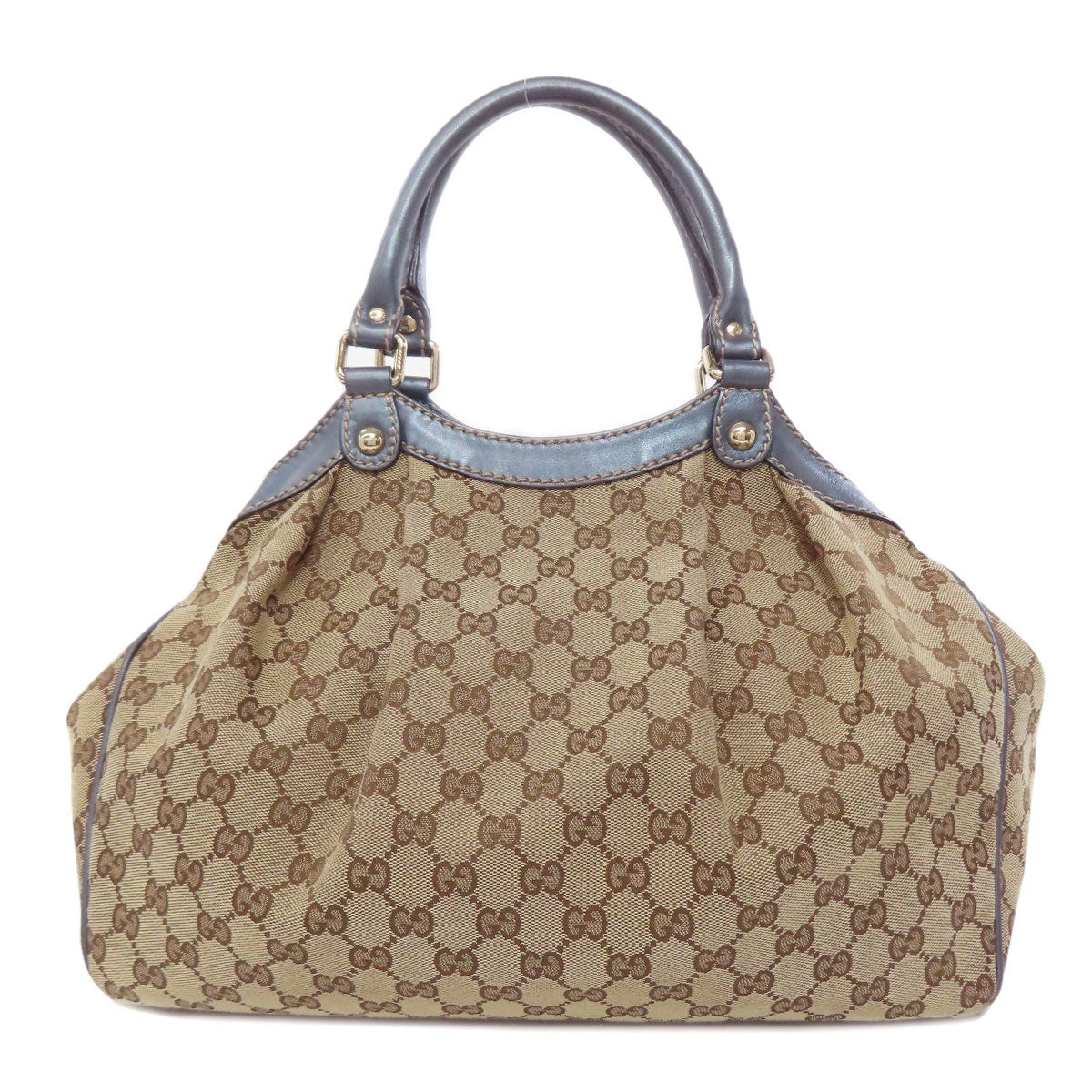 GUCCI Handbag 211944 canvas Brown Sukey GG