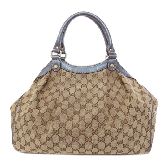 GUCCI Handbag 211944 canvas Brown Sukey GG