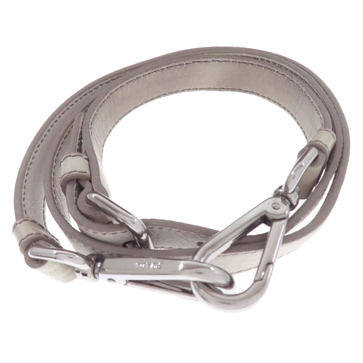 PRADA Handbag Calfskin gray 2WAY