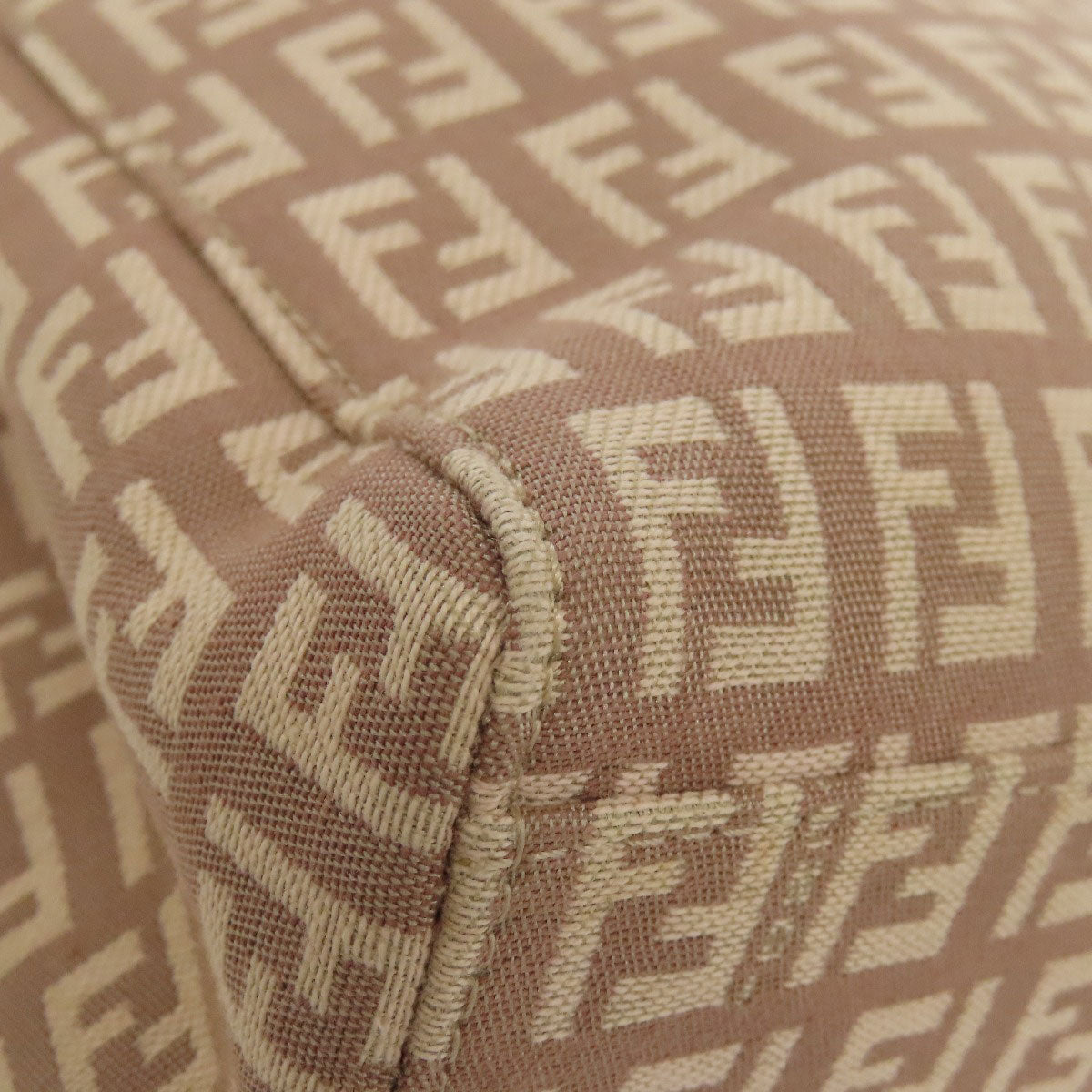 FENDI Handbag canvas pink Zucchino