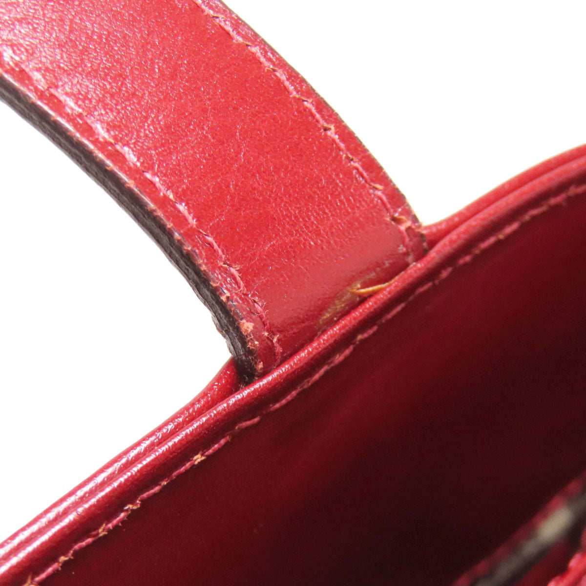 BURBERRY Handbag leather Red logo