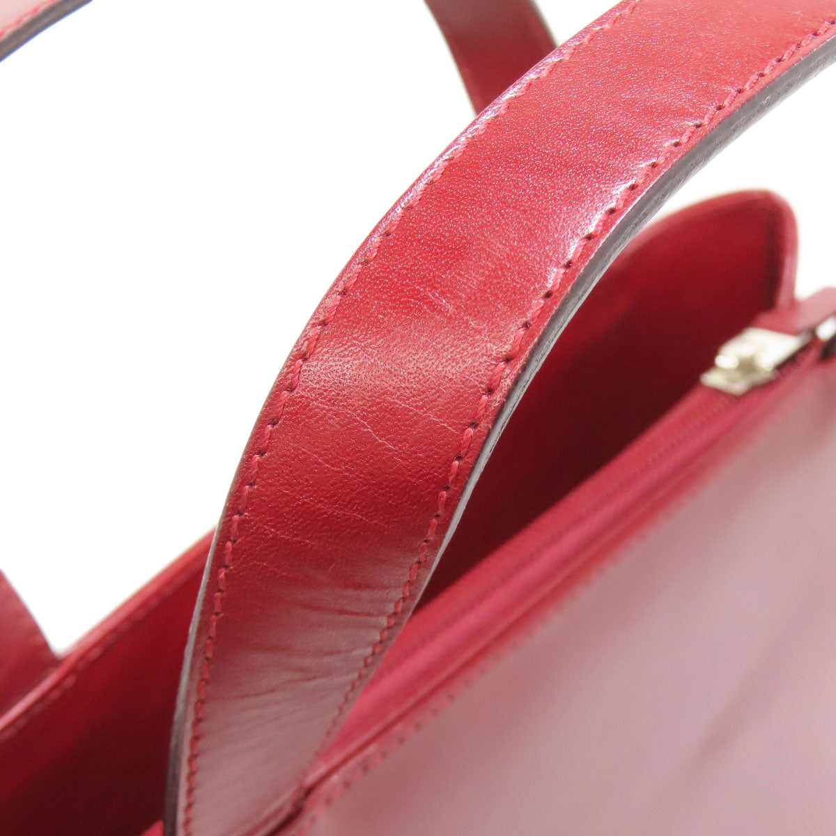 BURBERRY Handbag leather Red logo