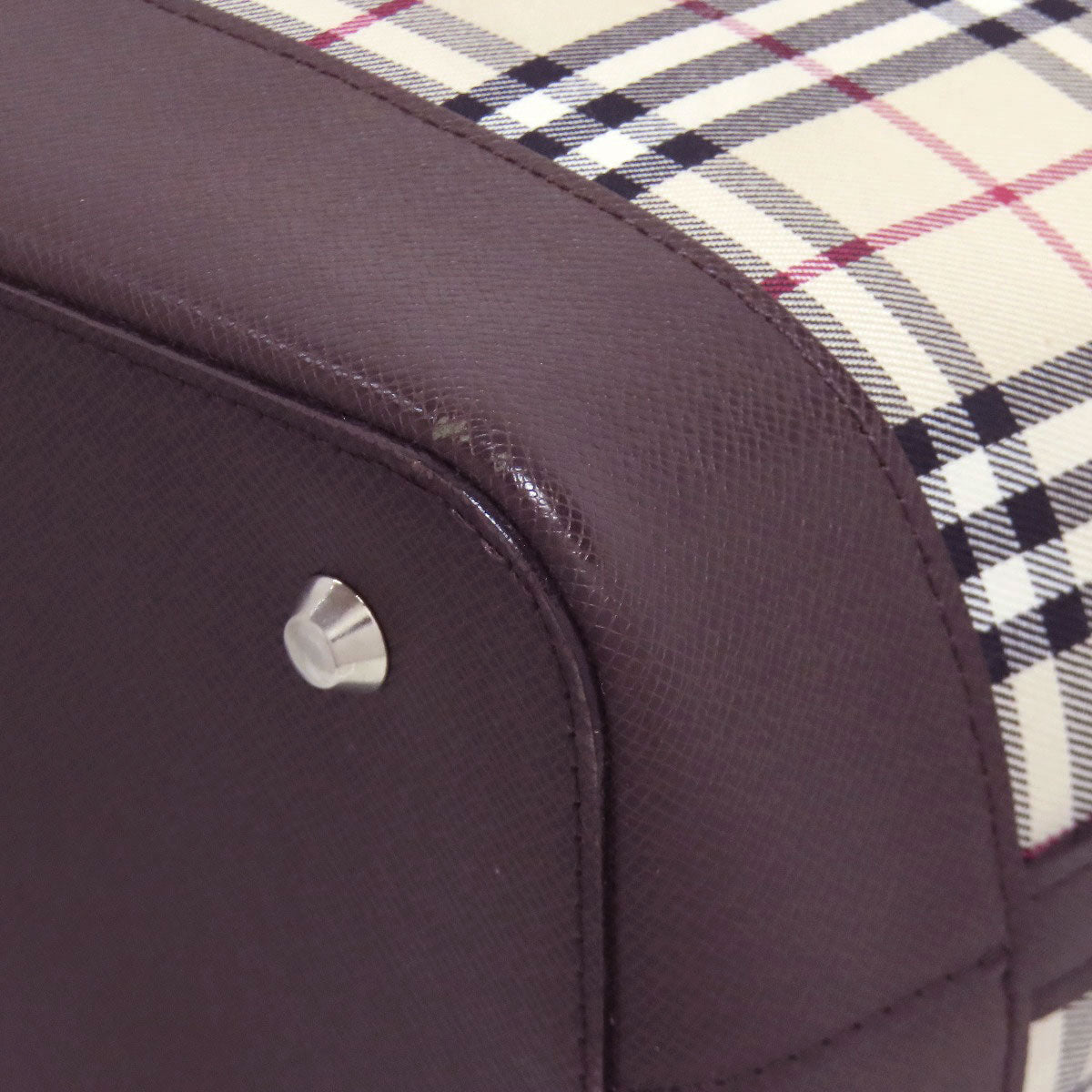 BURBERRY Handbag canvas beige Nova Check