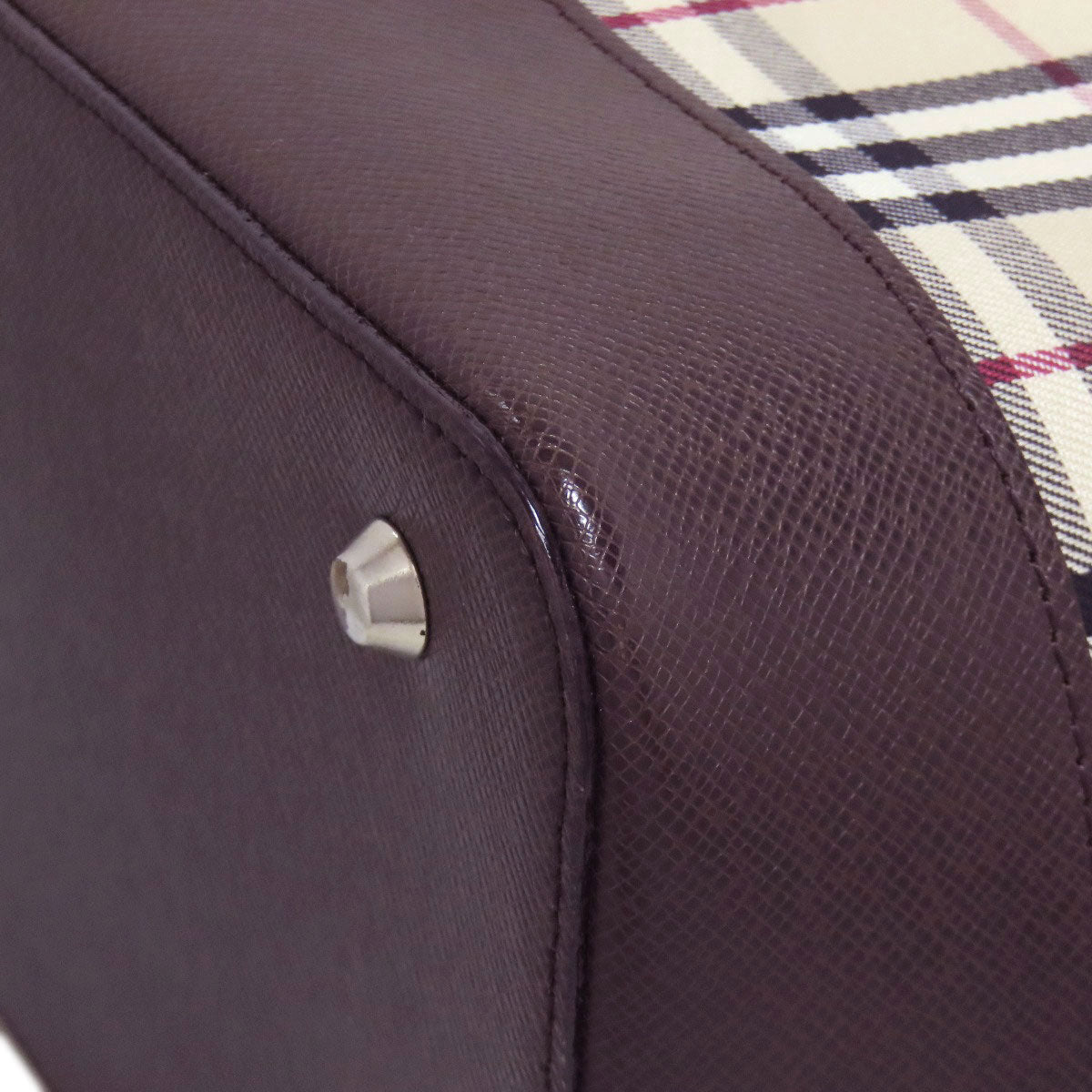 BURBERRY Handbag canvas beige Nova Check