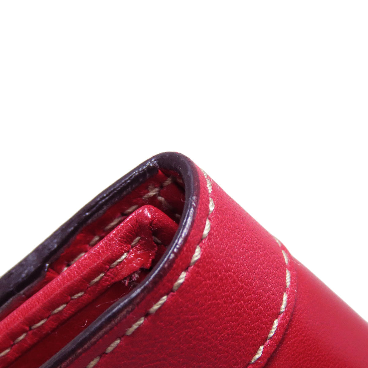 GUCCI Long Wallet Purse 153211 Calfskin Red W Hook Wallet