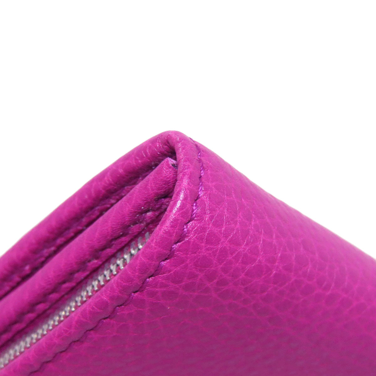 GUCCI Long Wallet Purse leather purple Half Horsebit