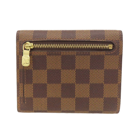 LOUIS VUITTON Bifold Wallet N60005 Damier canvas Brown Portefeuille and Koala
