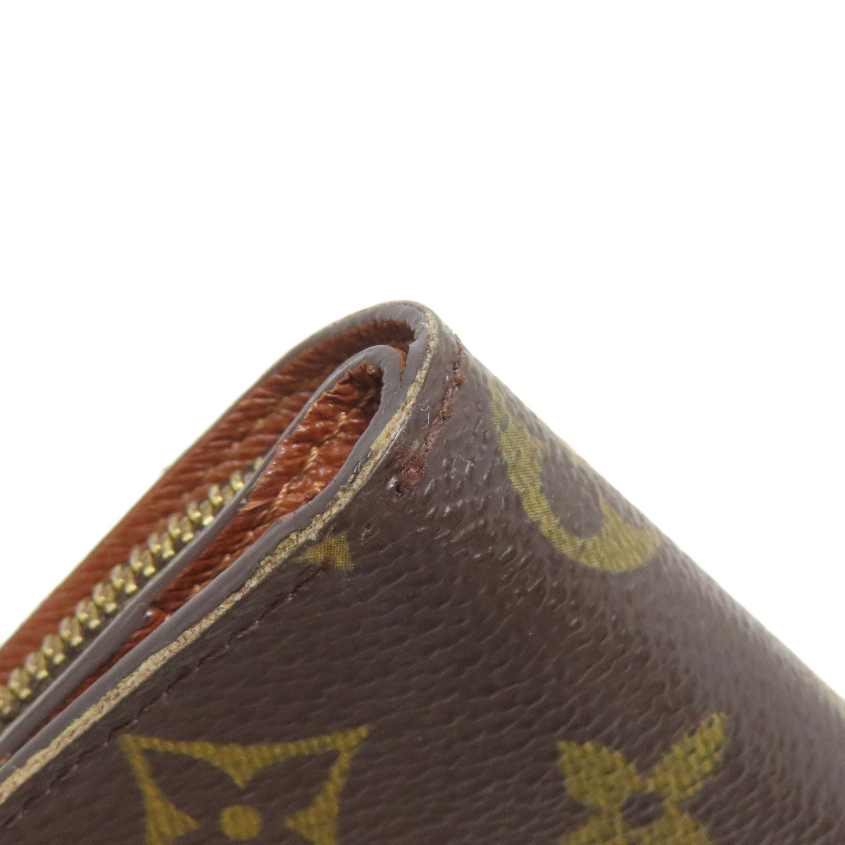 LOUIS VUITTON Bifold Wallet M61667 Monogram canvas Brown Compact zip