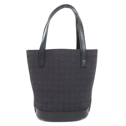 CELINE Handbag canvas black C Macadam