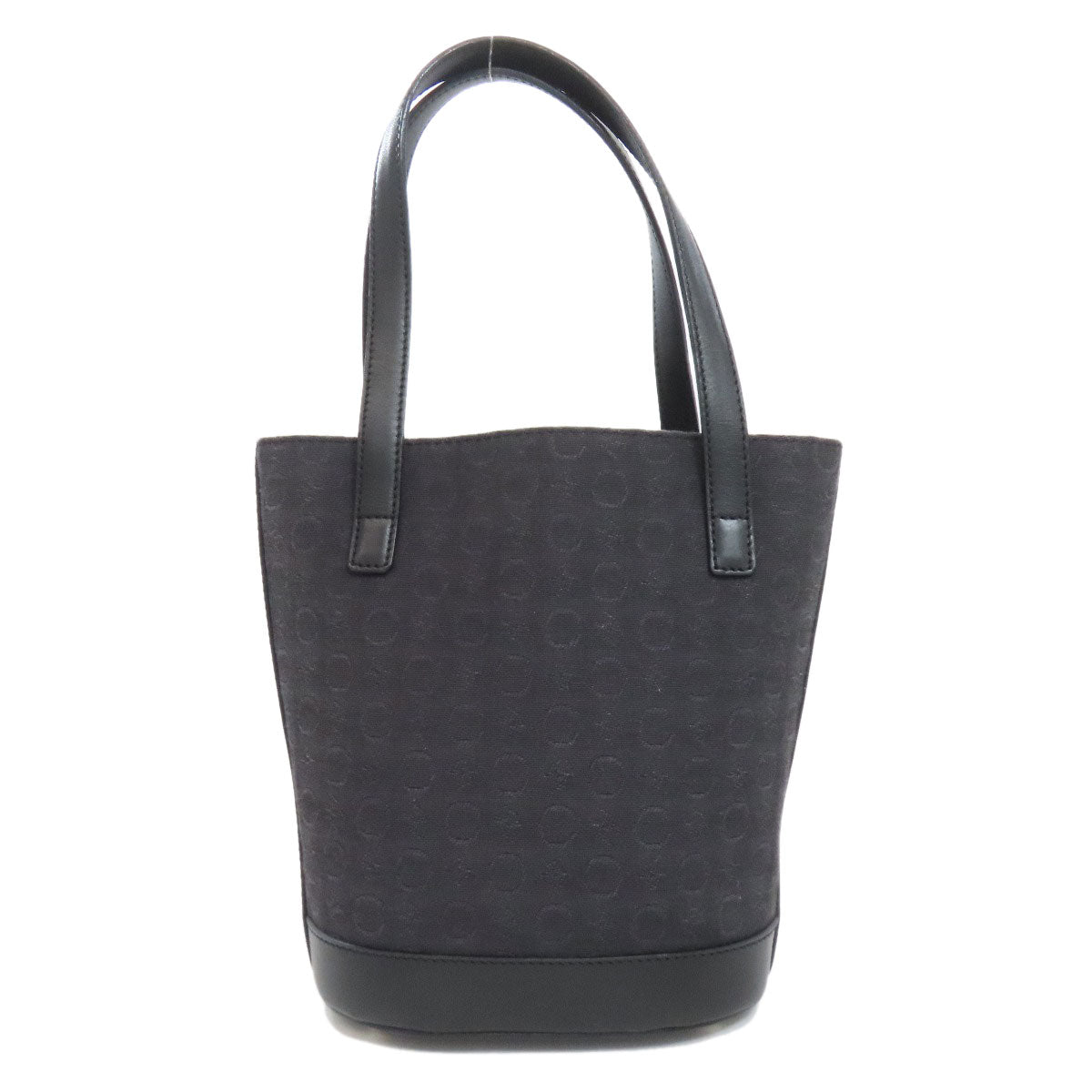 CELINE Handbag canvas black C Macadam
