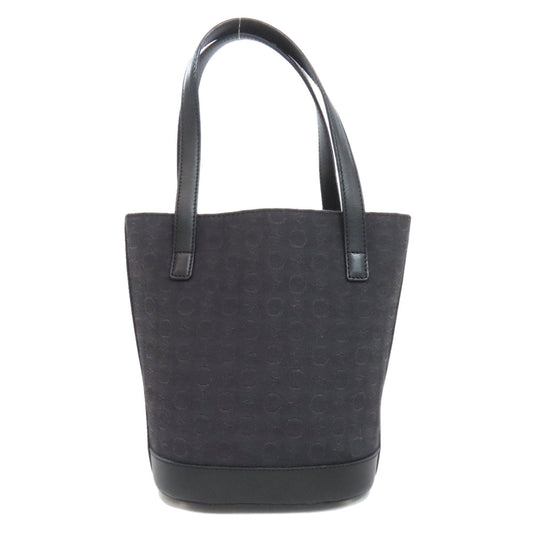 CELINE Handbag canvas black C Macadam