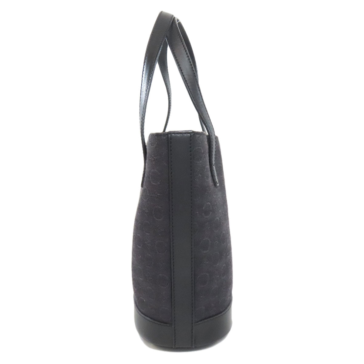 CELINE Handbag canvas black C Macadam