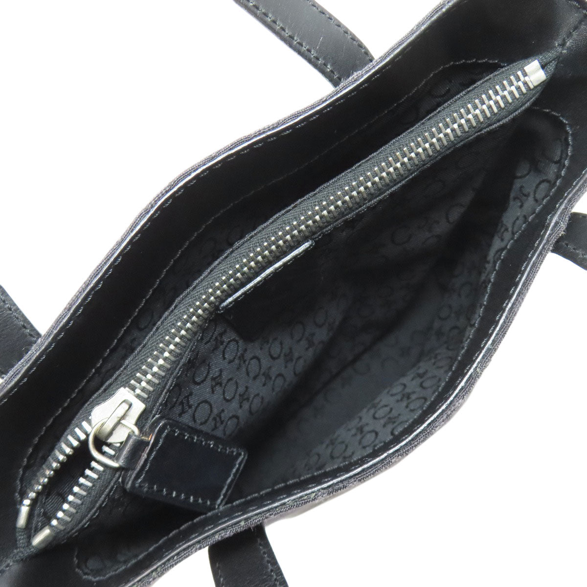 CELINE Handbag canvas black C Macadam