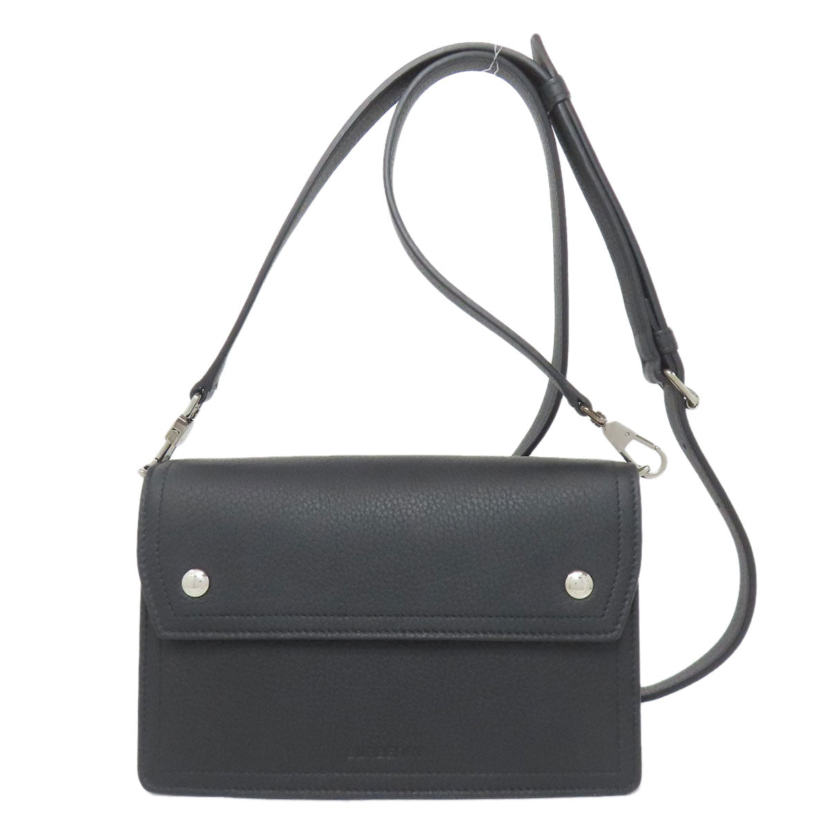 BURBERRY Shoulder Bag leather black logo